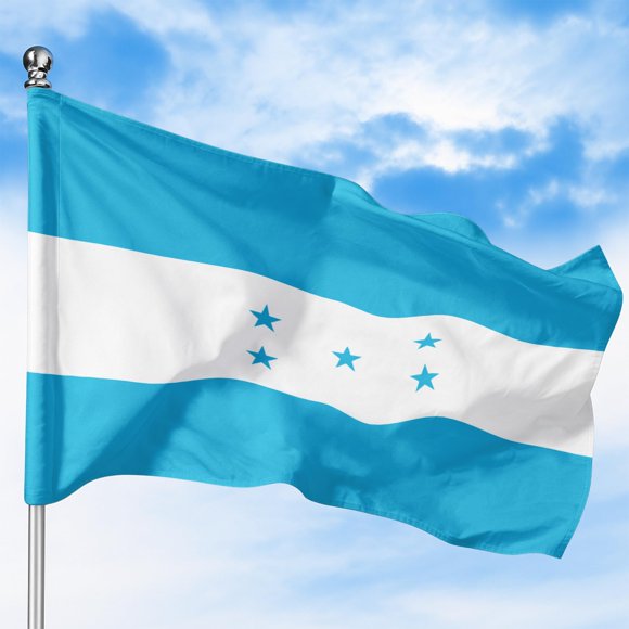 Honduras Drapeau d'Extérieur (4 X 6 Pi) par DreamController - Polyester Durable et Résistant à la Décoloration, à Double Piqûre, Oeillets en Laiton - Drapeau Central America Imprimé HD - Fabriqué aux É.-U.