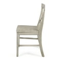 thumbnail image 5 of GDF Studio Earnest Farmhouse Acacia Wood Dining Chairs, Set of 2, Light Gray Wash, 5 of 6