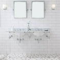 thumbnail image 2 of Water Creation Empire 60"W Double Plastic Wash Stand in Chrome/Clear, 2 of 5