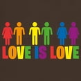 thumbnail image 3 of CafePress - Love Is Love Dark T Shirt - Men's Classic Graphic Cotton T-Shirt, 3 of 4