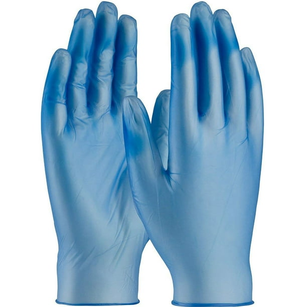 Industrial Grade HD Vinyl Gloves, 5 Mil, PowderFree, XL, Blue. 100/Box
