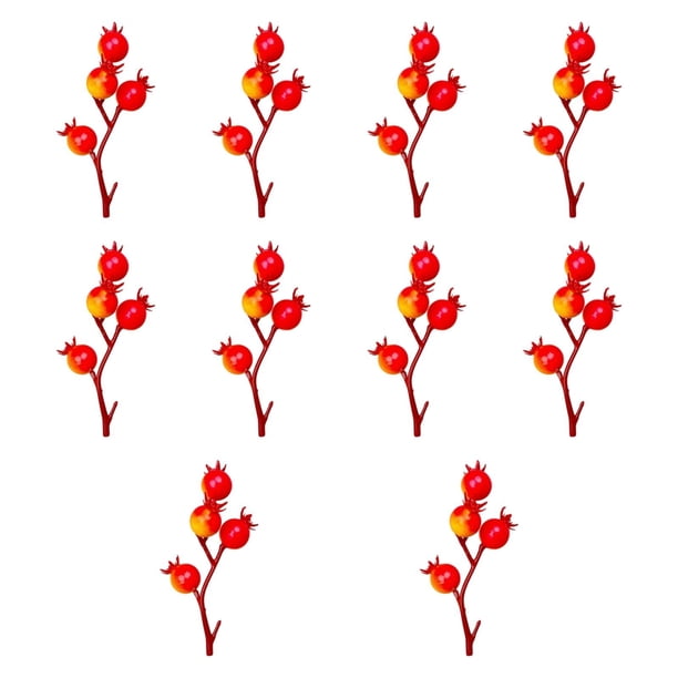 Rama de Árbol Artificial Macarena Decoración Simulada de Bayas de Frutas Estilo B