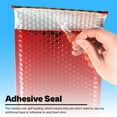 thumbnail image 4 of MMBM Red Glamour Bubble Mailers 6.75" x 7" 250 Pack Durable and Strong Bags with Peel Strip for Shipping, 4 of 5