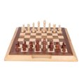 thumbnail image 1 of Juego De Damas De Ajedrez De Madera, Juego De Mesa De Ajedrez De Madera De Pino, Entrenamiento Lógico Portátil Para Niños Y Adultos, 1 of 7