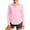 Pink, variant on Staron Women UPF50 Button Down Collared Long Sleeve Sun Protection Shirt Casual Vacation Beach Travel Loose Blouse Tops with Sequins, White M