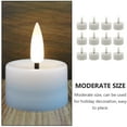 thumbnail image 3 of Raindrops 12Set Votive Candles Led for Home Decoration with LED Technology White Plastic, 3 of 8