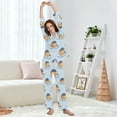 thumbnail image 5 of FORMRS Womens Pajama Set Long Sleeve Top and Pants with Pockets Soft Comfy Lounge Sleepwear, Sizes S-2XL, Blueberry Pancake Pattern, 5 of 7