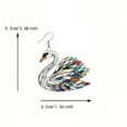 thumbnail image 4 of Dongrere Birds Stained Earrings Christmas Earrings for Women Lightweight Drop Earrings for Holiday & Everyday Wear, 4 of 6