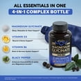 thumbnail image 4 of Magnesium Glycinate 500 mg with Vitamin D3, B6 & Black Pepper Capsules, 4 of 8