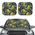 thumbnail image 2 of Gaeub Hand Drawn Citrus Fruits Elegant Lemons Foldable Auto Sun Blocker Visor, Sunshade for Car Front Window, Keeps Your Vehicle Cool - Small, 2 of 7