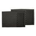 thumbnail image 3 of S4Sassy Black Flower Leaves Washable Printed Dining Reversible Tablemats With Napkins Set, 3 of 3