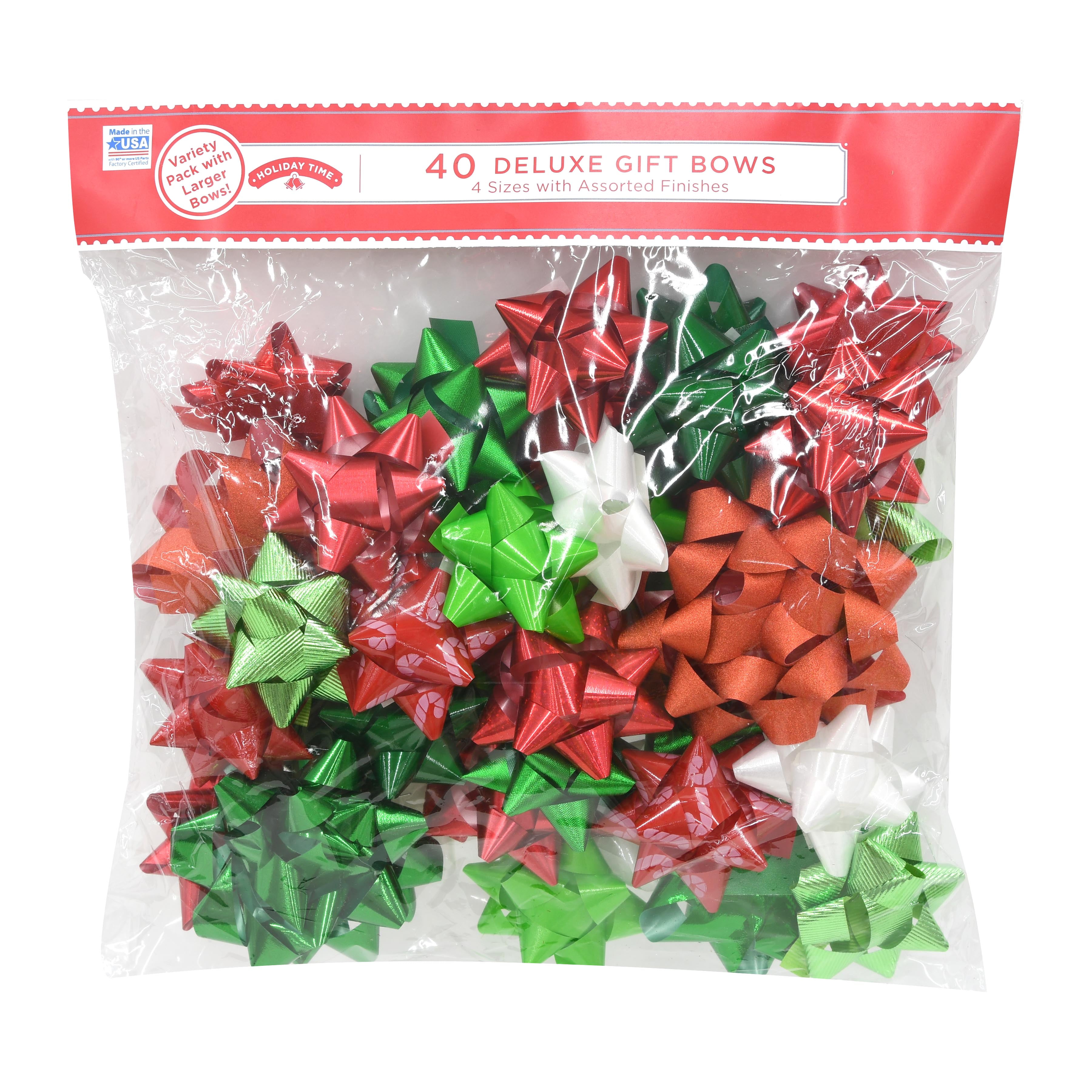 Details about   Christmas 20 Gift Bows Peel ‘n Stick Assorted Sizes & Colors by HOLIDAY STYLE 