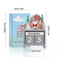 thumbnail image 2 of Christmas Countdown Wooden Christmas Countdown Desktop Calendar Building Christmas Countdown Decoration Christmas Home Decoration Christmas Decorations Glass Christmas Bulb Decorations Strength, 2 of 3