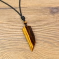 thumbnail image 4 of COAI Wolf Tooth Amulet Brown Tiger Eye Genuine Stones Pendant Necklace, 4 of 4