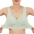 thumbnail image 5 of Posijego Women's No Underwire Bra Front Closure Breathable Push up Cotton Everyday Bra for Old Women, 5 of 9