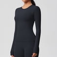 thumbnail image 6 of Women's Slim Fit Long-Sleeve Active Set - Stretchy Moisture-Wicking Yoga & Gym Wear, 6 of 6