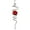 Red Glass Ball, variant on FONMY 11 inch Hanging Garden Decor Lucy Red Gazing Ball Stainless Steel Spiral Tail-Decorative Wind Spinner, with Hanging Swivel Hook, Indoor Outdoor Decoration Silver Red -11" inch