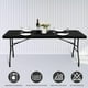 thumbnail image 5 of 1 mantel de licra de 4/6/8 pies, elástico, ajustado, rectangular, lavable y resistente a las arrugas, para mesa de patio, 5 of 5