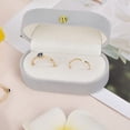 thumbnail image 5 of Perfecto para bodas y compromisos, joyero para niñas, almacenamiento seguro, elegante estuche de terciopelo para anillos, 5 of 5
