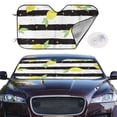 thumbnail image 3 of Lsque Lemon Car Windshield Sun Shade | Accordion Folding Style Auto Shade for Car Truck SUV Van | Blocks UV Rays Sun Visor Protector | Small, 3 of 7