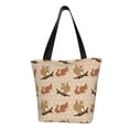 thumbnail image 2 of Kdxio Cartoon Squirrel Women Reusable Grocery Bags Foldable Ripstop,Reusable Shopping Bags for Shopping,Gym,Gift, 2 of 8