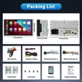 thumbnail image 5 of Double Din Car Stereo Compatible with Apple Carplay/Android Auto, 7 Inch Full HD Capacitive Touchscreen - Bluetooth, Backup Camera, Mirror Link, Steering Wheel, Subwoofer, USB/AUX, FM, Car Radio, 5 of 5