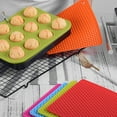 thumbnail image 6 of 4Pcs/Set Place Mats Flexible Non-stick Honeycomb Design Portable Silicone Table Pot Bowl Mats Kitchen Supplies, 6 of 8