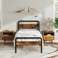 thumbnail image 3 of Lutown-Teen 18 Inch Twin XL Bed Frames with Wood Headboard and Footboard, Twin XL Platform Bed Frame No Box Spring Needed, 3 of 5