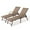 Champagne, variant on Pellebant 2‑Pack Adjustable Aluminum Chaise Lounge Chairs – 5‑Position & Flat Reclining Patio, Beach & Pool Loungers (Champagne)