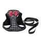 thumbnail image 1 of Greeniant Arnés de entrenamiento para mascotas con campana de correa Cuerda de práctica ajustable Correa elástica transpirable para caminar en el Ropa para mascotas Negro METRO Greeniant PT004898-02, 1 of 6