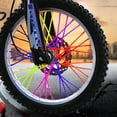 thumbnail image 2 of Hongchegh 72 PCS Bike Spoke Spoke Skins Covers Motorcycle Motocross Dirt Bike MTB Wheel Rim Spoke Wraps Protector Kit (Random Color), 2 of 6