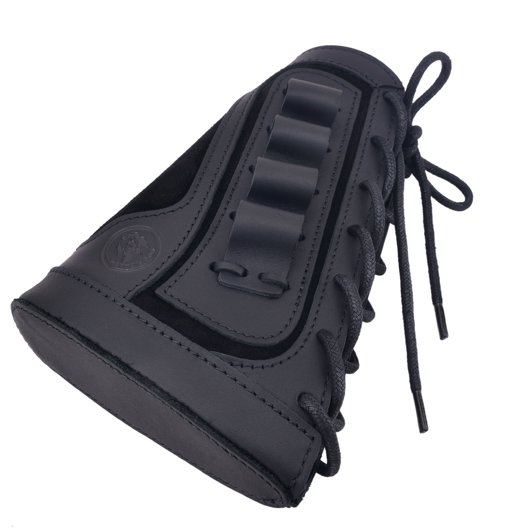 Cowhide Leather Shotgun Buttstock Shell Holder Pad for 16 Guage Right Handed Hunter Gift