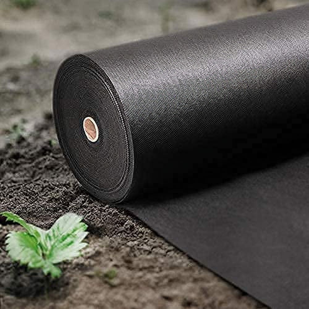 4FT*100FT Premium Garden Weed Barrier Landscape Fabric Durable & Heavy-Duty Weed Block, Easy Setup & Superior Weed Control (3.2oz 4ft*100ft)