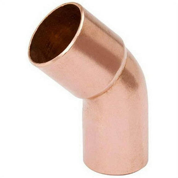 Mueller Industries W 63334 .75 in. Wrot Copper Street Elbow, 45 Degree