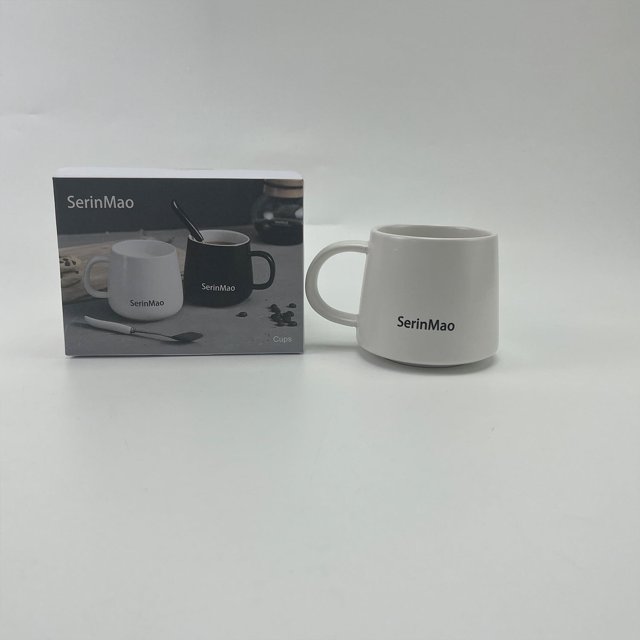Tazas de café, tazas de té y tazas SerinMao, tazas de café blanco, tazas de cerámica para café, café con leche, capuchino, té, leche