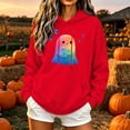 thumbnail image 2 of Women Halloween Spooky Ghost Sweatshirts Oversized Crewneck Hoodie | Vintage Halloween Sweatshirt, Casual Long Sleeve Pullover, Fall Halloween Costumes, Funny Vintage Graphic Sweatshirt, 2 of 5