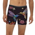 thumbnail image 4 of Rocae Humming Bird for Stretch Moisture-Wicking Underwear,Men's Underwear Boxer Briefs Large, 4 of 9
