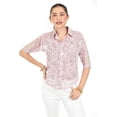 thumbnail image 1 of Blusa transparente con encanje Roman Fashion /Juvenil, 8042 (Rosa) rosa G, 1 of 4