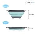 thumbnail image 3 of Unique Bargains Square Collapsible Silicone Colander with Handle Blue,Green, 3 of 6