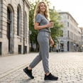 thumbnail image 7 of TEAHOO X STQ Wide Toe Box Walking Shoes Women Extra Wide Width Tennis Sneakers Comfortable Mesh Arch Support Running Athletic Shoe for Orthopedic Plantar Fasciitis Diabetic Bunions All Black 8, 7 of 7