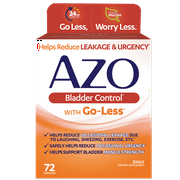 3 Pack - AZO Bladder Control with Go-Less, Reduces Occasional Urgency & Leakage*, 72 ct