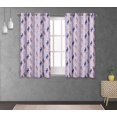thumbnail image 2 of S4Sassy Cotton Duck Horse Purple Animal Set of 2 Panel Eyelet Bed Room Short Window&nbsp;Curtains&nbsp;Drapes- 54X56 Inches, 2 of 4