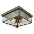 thumbnail image 2 of Thomas Lighting CE9202365 Lankford 2 Light Outdoor Flush in Satin Nickel with Clear Glass, 2 of 2