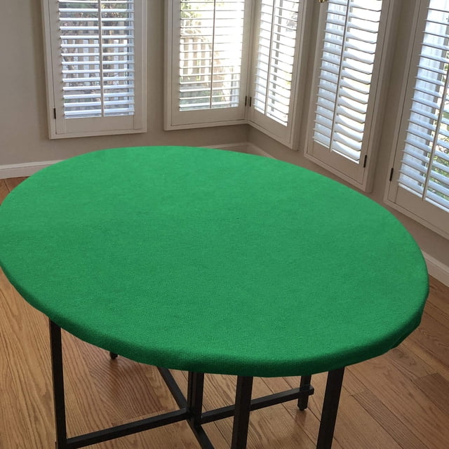 CAIT Chapman Home Collection Felt Game Table Cover with Elastic Band for 35"-50" Diameter Round, Hexagon or Octagonal Tables with Standard Thickness (Fitting 35"-50" Table)
