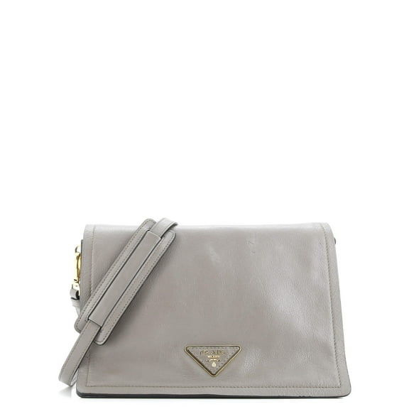 Pre-Owned Flap Messenger Glace Calf Small By Rebag