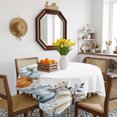 thumbnail image 3 of Blue Pumpkin Coastal Fall Table Cloth Waterproof Tablecloths, Thanksgiving Eucalyptus Leaves Tablecloth Dining Table Cover for Kitchen Party Tabletop Outdoor, Square Tablecloth 60x60 Inch, 3 of 9