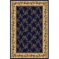 thumbnail image 1 of 1427-1744-NAVY Noble Rectangular Navy Blue Transitional Italy Area Rug, 2 ft. 2 in. W x 8 ft. H, 1 of 1