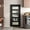 Black, variant on Sunrinx 24 in. x 80 in. 5-Lite Frosted Glass French Door Slab, Solid Core White Primed Paintable Door for Pantry, Closet, Bedroom and Office