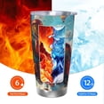 thumbnail image 6 of KLL Beautiful Red Train Hot Air Balloon Print 40oz Stainless Steel Insulated Car Cup with Spillproof Lid - Keep Your Drink Hot or Cold on the Go-Straw Three-piece Set, 6 of 8