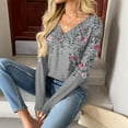 thumbnail image 6 of Womens Tops Long Sleeve Tops Casual V Neck Tshirts Basics Tee 95% Polyester 5% Spandex Soft Stretchy Breathable Comfortable 2Xl Sweaters For Women, 6 of 6
